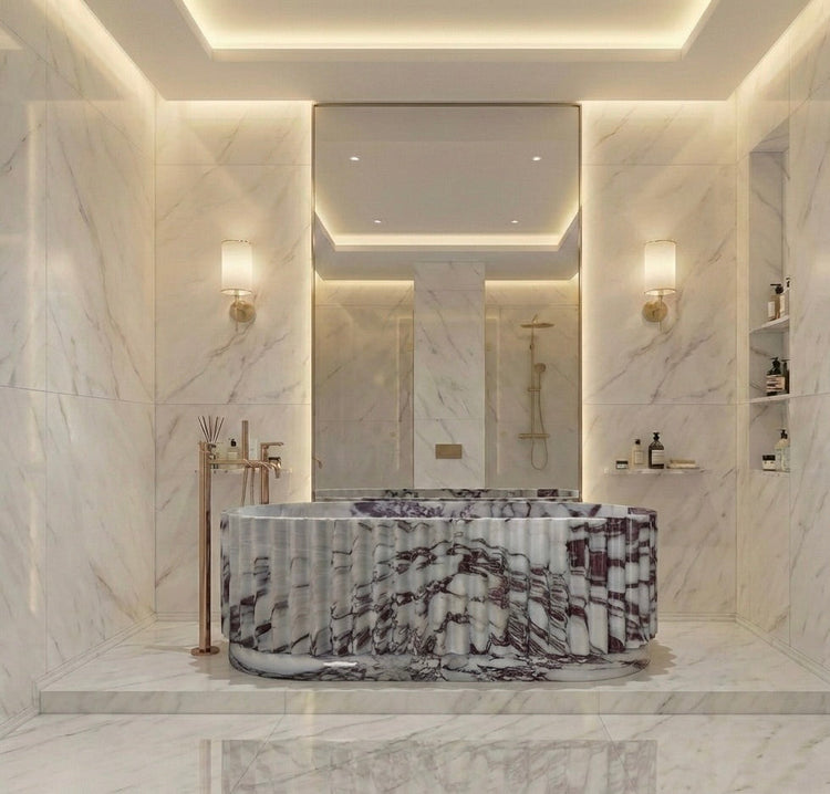 CALACATTA VIOLA MARBLE BATHTUB
