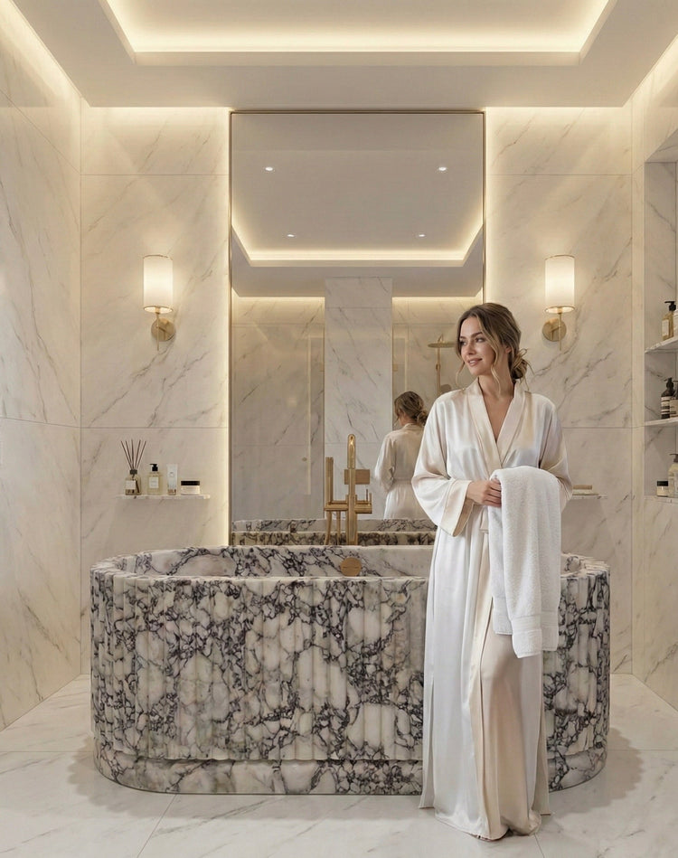 ARABESCATO MARBLE BATHTUB