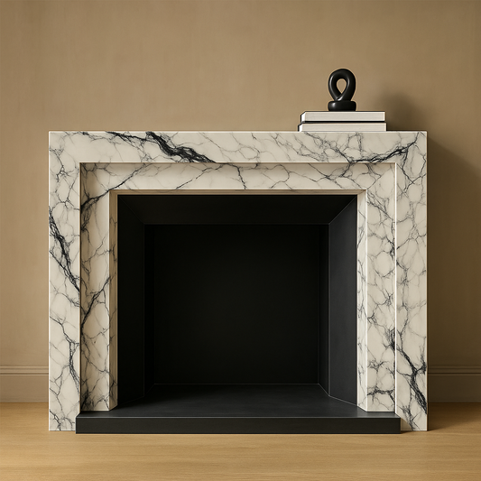 Arabescato Marble Fireplace Mantel