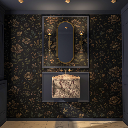 Luxury Floating Marble Sink – Calacatta Viola Wall-Hung Vanity for Modern Bathrooms