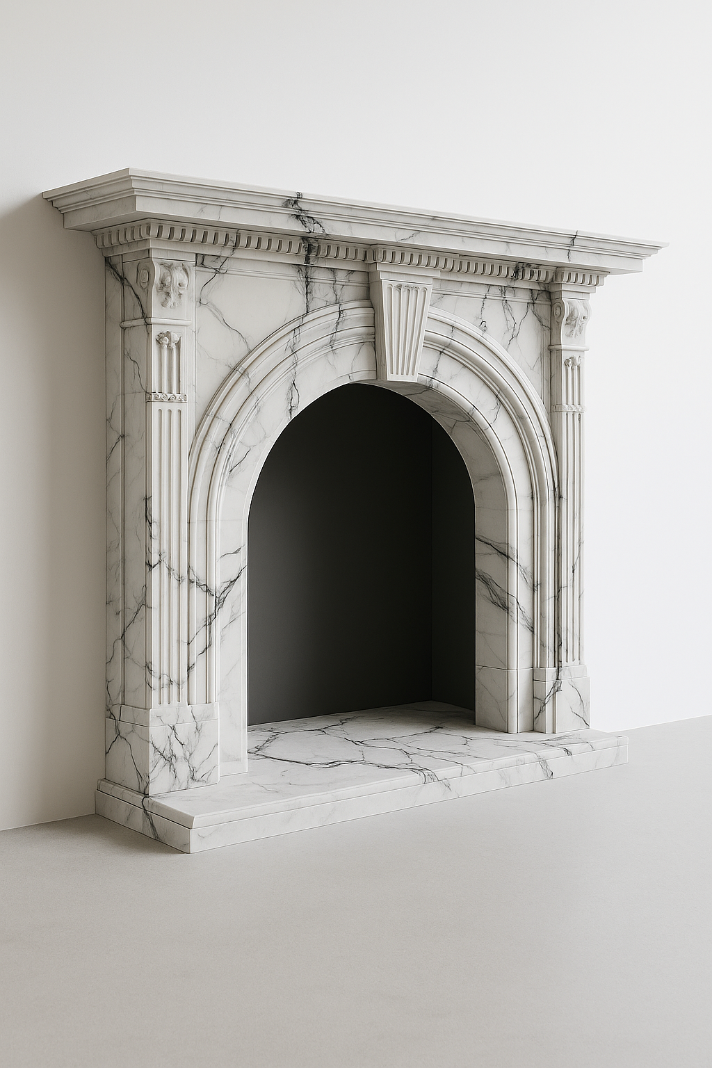 Calacatta Marble Fireplace Mantel