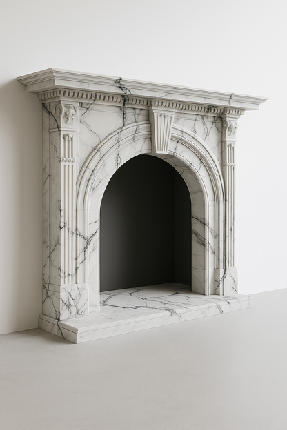 Calacatta Marble Fireplace Mantel