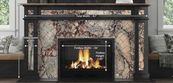 Limestone Qatar Custom Calacatta Viola Marble Fireplace Surround - Herringbone Tile, M ...
