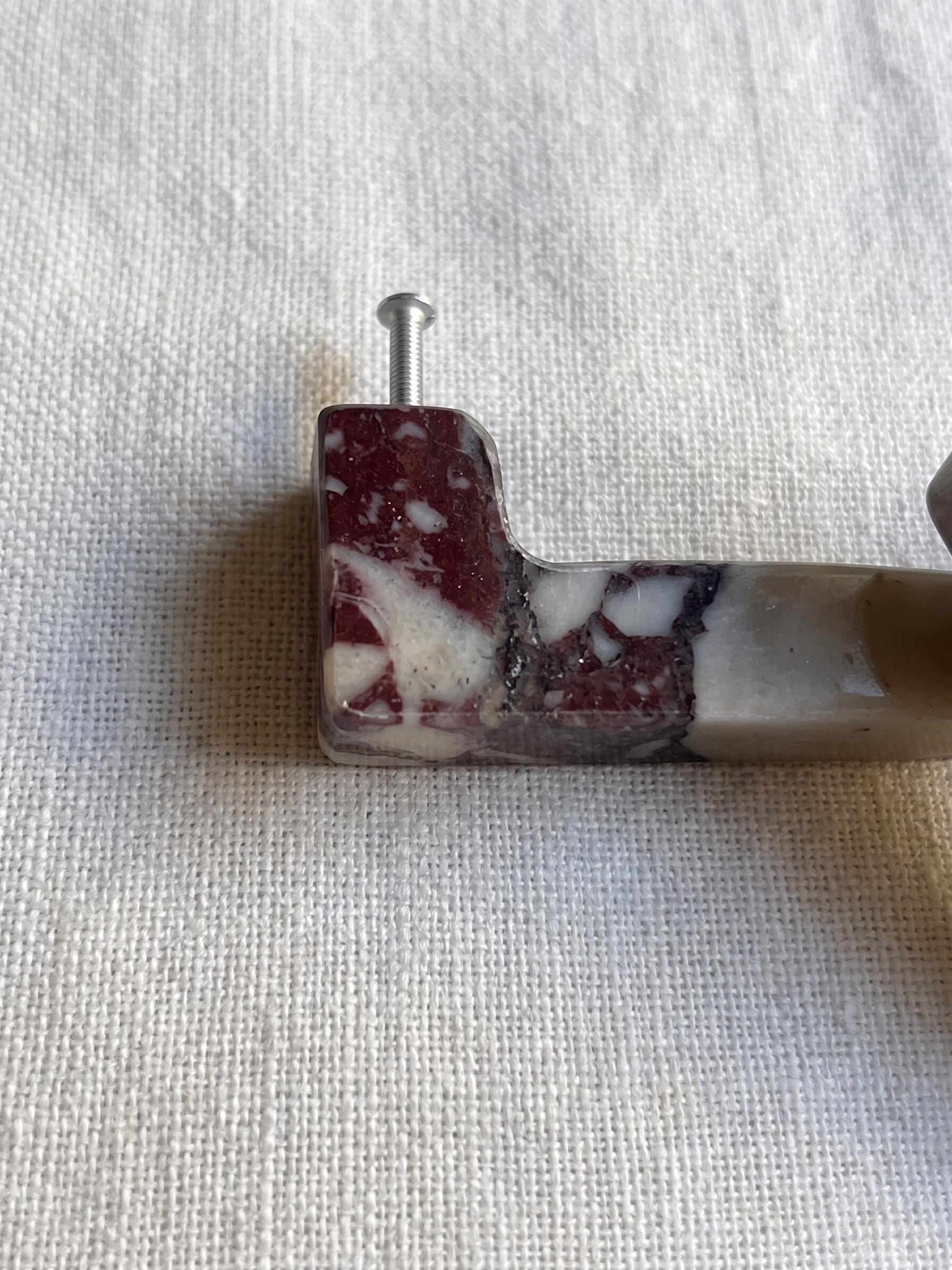 Calacatta Viola U Shape Cabinet Handles for Kitchen and Vanity - Marble Drawers Pulls