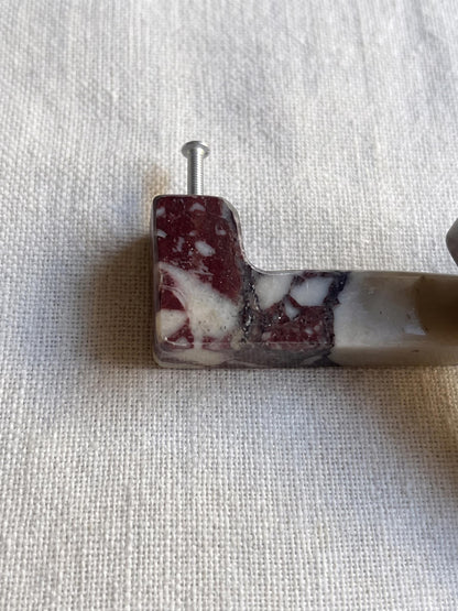 Calacatta Viola U Shape Cabinet Handles for Kitchen and Vanity - Marble Drawers Pulls