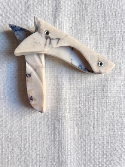 Marble Door Pulls, Flower Shape Cabinet Stone Handles