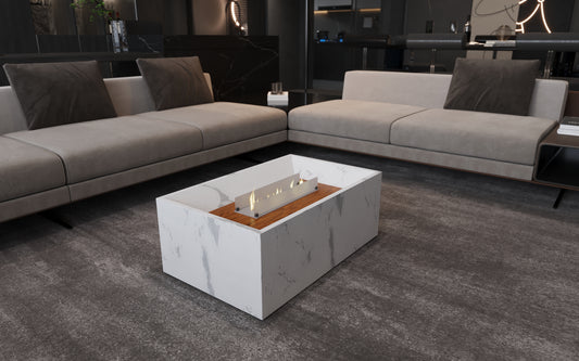 White Porcelain Fireplace